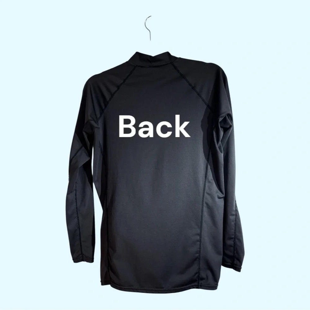 EVO Boys XL Long Sleeve Rash Guard Shirt for Surf & Sand, Black